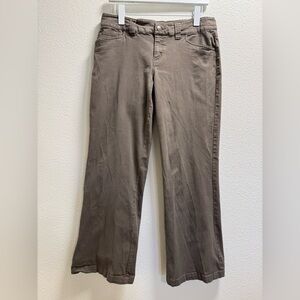 Patagonia Wide Leg Denim Pants Jeans Stretch Pockets Brown Women's 8